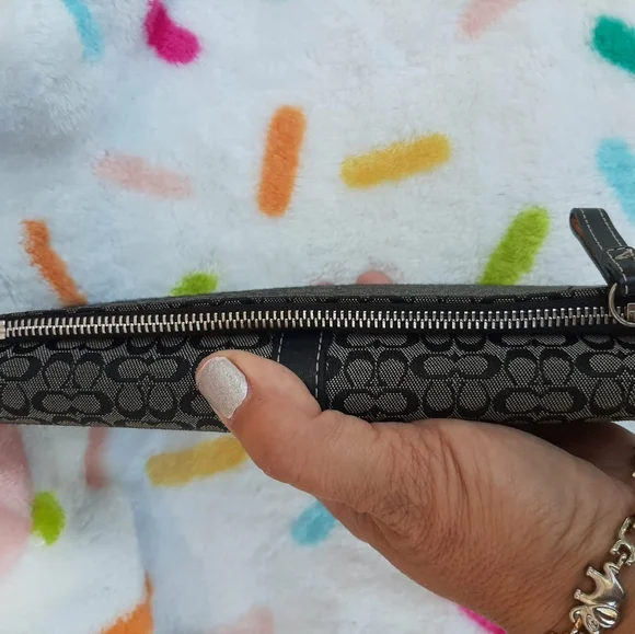 COACH Y2K Mini Signature 2-Piece Set Soho Era Buckle Long Wallet + Matching Case - Picture 16 of 16